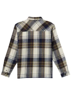 Bad Dog Flannel Long Sleeve Buttondown Shirt(Billabong Bad Dog Flannel Long Sleeve Buttondown Shirt Sp25) -ThinkEmpire Shop 24A051504 SIL FL B