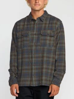 Billabong Offshore Flannel Long Sleeve Buttondown Shirt(Bilabong Offshore Flannel Long Sleeve Buttondown Shirt Fa25)