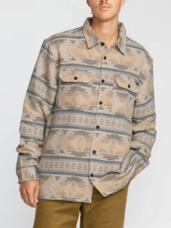 Offshore Jacquard Flannel Long Sleeve Buttondown Shirt(Billabong Offshore Jacquard Flannel Long Sleeve Buttondown Shirt Fa25)