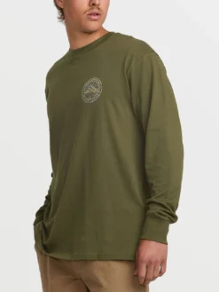 Rockies Adiv Long Sleeve T-Shirt(Billabong Rockies Adiv Long Sleeve T Shirt Sp25) -ThinkEmpire Shop 24A361504 OLV OM S