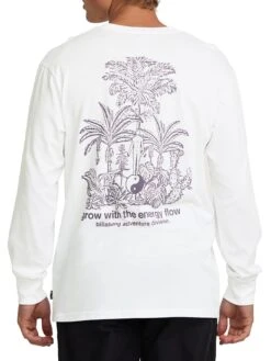 Grow ADIV Long Sleeve T-Shirt(Billabong Grow Adiv Long Sleeve T Shirt Sp25) -ThinkEmpire Shop 24A361506 WHT OM B