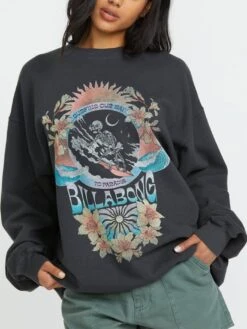 Ride In Crewneck Sweatshirt(Billabong Ride In Crewneck Sweatshirt Women Sp25) -ThinkEmpire Shop 24B461503 BSD OM 1