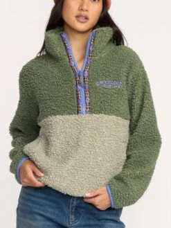 Horizon Mock Neck 1/2 Zip Sweater(Billabong Horizon Mock Neck 1 2 Zip Sweater Women Fa25)