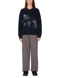 Bloom Polo Sweater(Obey Bloom Polo Sweater Women Sp25) -ThinkEmpire Shop 251010074 NVY 4