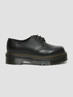 Dr. Martens 1461 Quad Polished Smooth Black Shoes(Dr Martens Quad Polished Smooth Shoes Women Black Co)