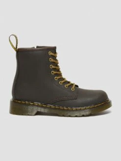 Dr. Martens 1460 Wildhorse Lamper Dark Brown Boots (Kids)(Dr Martens 1460 Wildhorse Lamper Boots Dark Brown Kids Co)