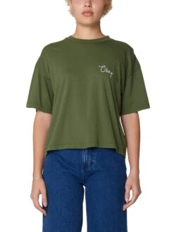 Scripty Cities T-Shirt(Obey Scripty Cities T Shirt Women Fa25)