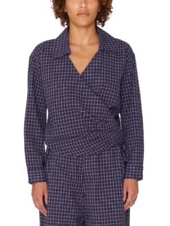 Circa Wrap Long Sleeve Top(Obey Circa Wrap Long Sleeve Top Women Sp25)