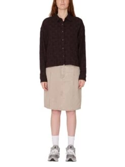 Vivian Plaid Long Sleeve Buttondown Shirt(Obey Vivian Plaid Long Sleeve Buttondown Shirt Women Sp25) -ThinkEmpire Shop 281200140 JVA 4