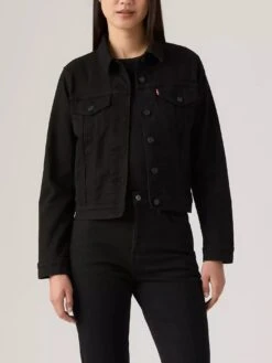 Original Trucker Black & Black Jacket(Levis Original Trucker Black Black Jacket Women Fa25)