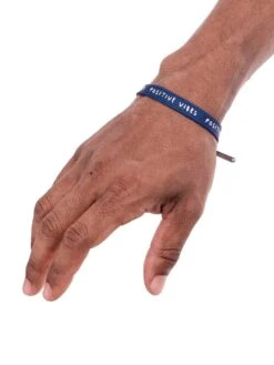 Chrome Vibes Single Lace Bracelet(Rastaclat Chrome Vibes Single Lace Bracelet Co) -ThinkEmpire Shop 31200027 BlueVibes MedLrg OnWri 1