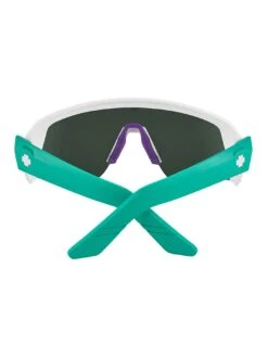 Monolith Speed Matte White Teal/Gray Green Dark Purple Mirror Sunglasses(Spy Monolith Speed Sunglasses Matte White Teal Gray Green Dark Purple Mirror) -ThinkEmpire Shop 34 5