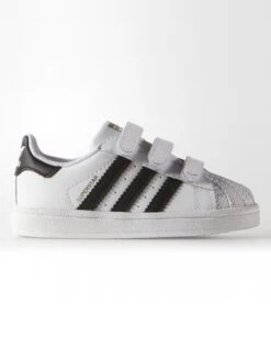Superstar Foundation White/Black/White Shoes (Little Kids)(Adidas Superstar Foundation White Black White Shoes Little Kids Co)