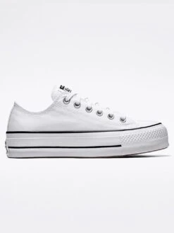 Chuck Taylor All Star Platform White/Black/White Shoes(Converse Chuck Taylor All Star Platform Shoes White Black White Women Co)
