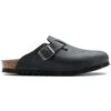 Birkenstock Boston Oiled Leather N Black Shoes(Black Boston Oiled Leather N Black Shoes Sp25)