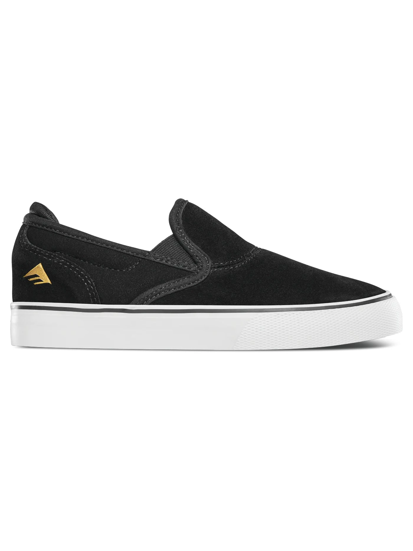 Wino G6 Slip-On Black/White/Gold Shoes (Kids)(Emerica Wino G6 Slip On Black White Gold Shoes Kids Co) 1 Wino G6 Slip-On Black/White/Gold Shoes (Kids)(Emerica Wino G6 Slip On Black White Gold Shoes Kids Co)