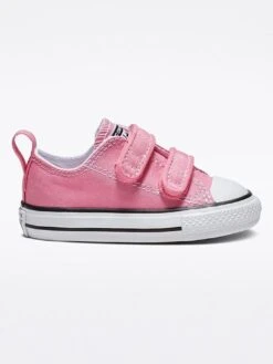 Chuck Taylor All Star 2V Pink/White Shoes (Little Kids)(Converse Chuck Taylor All Star 2v Shoes Pink White Little Kids Co)