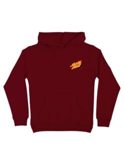 True Oval Flame Dot Hoodie (Boys 7-14)(Santa Cruz True Oval Flame Dot Hoodie Boys 7 14 2024)