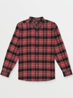 Caden Plaid Buttondown Shirt(Volcom Caden Plaid Buttondown Shirt Ho24) -ThinkEmpire Shop A0542406 CRB FL F