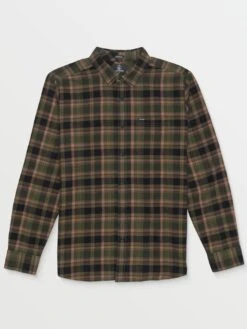 Caden Plaid Buttondown Shirt(Volcom Caden Plaid Buttondown Shirt Ho24) -ThinkEmpire Shop A0542406 SQD FL F