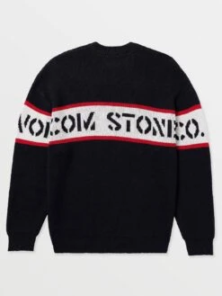 Carwash Sweater(Volcom Carwash Sweater Fa25) -ThinkEmpire Shop A0732500 BLK FL B