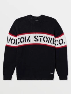 Carwash Sweater(Volcom Carwash Sweater Fa25) -ThinkEmpire Shop A0732500 BLK FL F