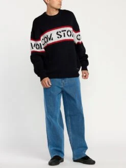 Carwash Sweater(Volcom Carwash Sweater Fa25) -ThinkEmpire Shop A0732500 BLK OM FB