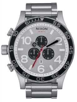 51-30 Chrono Watch(Nixon 51 30 Chrono Watch All Silver)