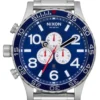 51-30 Chrono Watch(Nixon 51 30 Chrono Watch Navy Sunray Silver)
