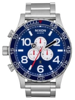 51-30 Chrono Watch(Nixon 51 30 Chrono Watch Navy Sunray Silver)