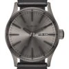 Sentry Leather Gunmetal/Black Watch(Nixon Sentry Leather Gunmetal Black Watch 2025)