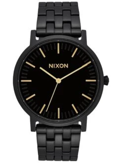 Porter All Black/Gold Watch(Nixon Porter All Black Gold Watch 2025)