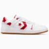 Cons AS-1 Pro Leather White/Red/White Shoes(Converse Cons As 1 Pro Leather White Red White Shoes Sp25)