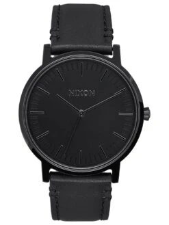 Porter Leather All Black Watch(Nixon Porter Leather All Black Watch 2024)