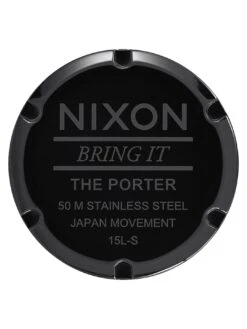 Porter Leather All Black Watch(Nixon Porter Leather All Black Watch 2024) -ThinkEmpire Shop A1058 001 view5