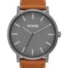 Porter Leather Gunmetal/Charcoal/Taupe Watch(Nixon Porter Leather Gunmetal Charcoal Taupe Watch 2025)