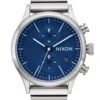 Station Chrono Silver/Indigo Watch(Nixon Station Chrono Silver Indigo Watch 2024)
