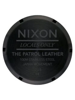 Patrol Leather Black/Silver/Black Watch(Nixon Patrol Leather Black Silver Black Watch 2024) -ThinkEmpire Shop A1243 2998 view4
