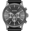 Sentry Chrono Leather All Gunmetal/Black Watch(Nixon Sentry Chrono Leather All Gunmetal Black Watch 2025)
