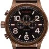 51-30 Chrono Leather Chocolate/Dark Roast/Brown Watch(Nixon 51 30 Chrono Leather Chocolate Dark Roast Brown Watch 2024)