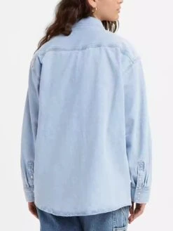 Dorsey XL Western Indigo Stonewash Long Sleeve Buttondown Shirt(Levis Dorsey Xl Western Long Sleeve Buttondown Shirt Co) -ThinkEmpire Shop A33640001 back pdp 0a9b2c95 b7c7 4c3b 8534 2b3fa3b54f16