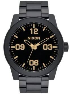 Corporal Stainless Steel Matte Black/Gold Watch(Nixon Corporal Stainless Steel Matte Black Gold Watch 2025)