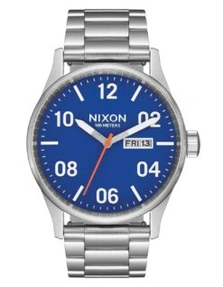 The Sentry SS Silver/Cobalt Watch(Nixon The Sentry Ss Silver Cobalt Watch)