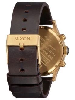 Sentry Chrono Leather Watch(Nixon Sentry Chrono Leather Watch Gold Indigo) -ThinkEmpire Shop A405 5033 view3
