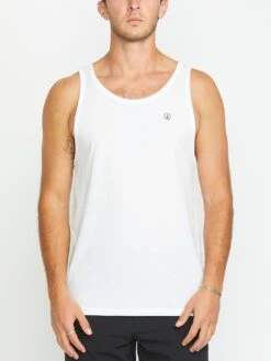 Solid Heather Tank Top(Volcom Solid Heather Tank Top Su25) -ThinkEmpire Shop A4512302 WHT OM F