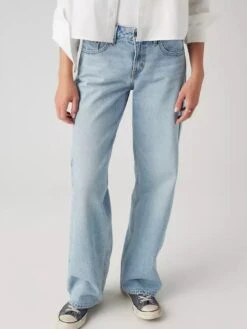 Low Loose Blasted Stone Clean Jeans(Levis Low Loose Blasted Stone Clean Jeans Women Fa25)