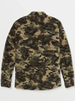 Bowered Fleece Buttondown Shirt(Volcom Bowered Fleece Buttondown Shirt Ho24) -ThinkEmpire Shop A5832400 DKA FL B