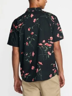 Botanical Short Sleeve Buttondown Shirt(Rvca Botanical Short Sleeve Buttondown Shirt Su25) -ThinkEmpire Shop AVYWT00521 PTK OM B