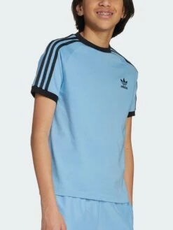 Adicolor 3 Stripes Ash Blue T-Shirt (Boys 7-14)(Adidas Adicolor 3 Stripes Ash Blue T Shirt Boys 7 14 Fa25)