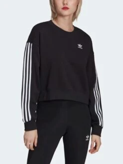 Adicolor Classics Black Crewneck Sweatshirt(Adidas Adicolor Classics Black Crewneck Sweatshirt Women Fa22 Co)